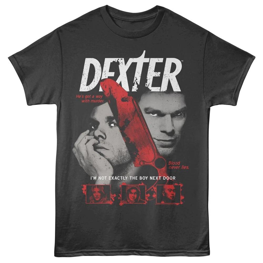 Dexter Crime Drama TV Show He s Got Away With Murder Butcher Saw Men s T shirt S