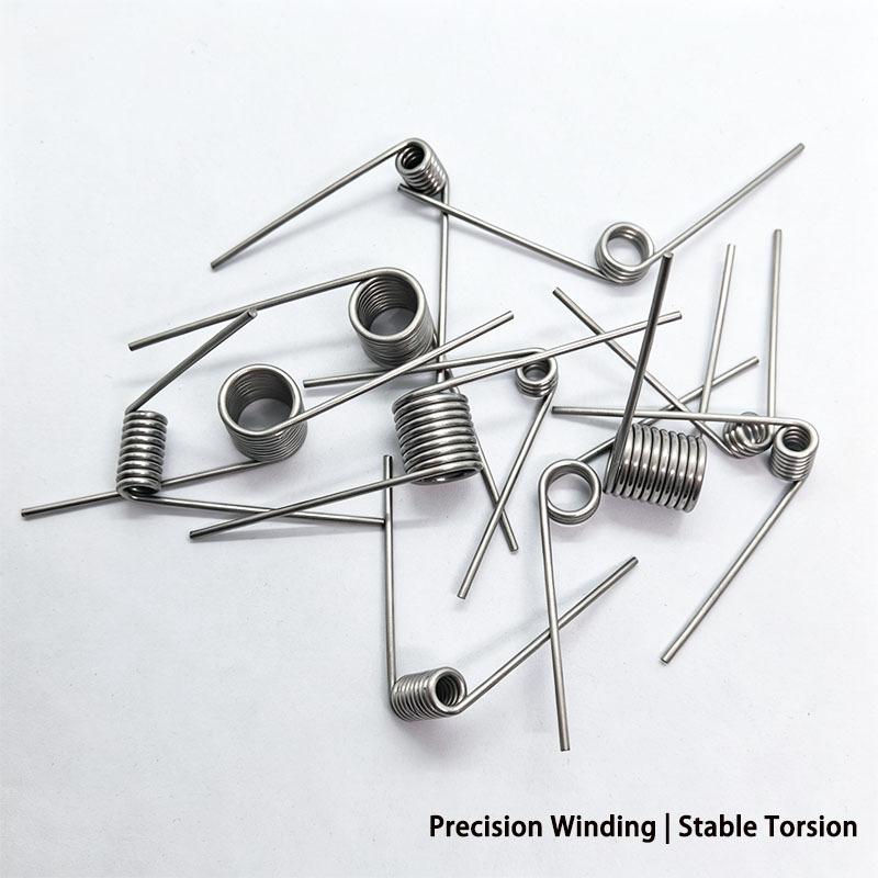10 stuks 1,4 mm Draad 304 Roestvrij Staal Rechtsdraaiende Torsieveer 3/6/9 Wikkelingen 60-180 Graden Corrosiebestendige Torsieveer