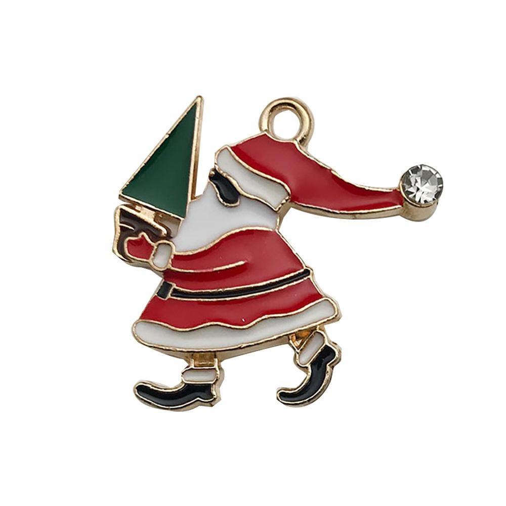 140 Kinds Of Christmas Drips Santa Claus Snowman Snowflake Deer Earrings Bracelet Pendant Diy Jewelry Accessories