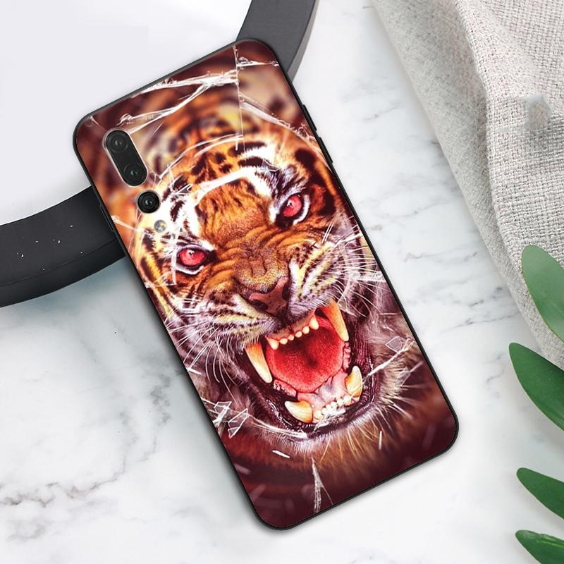 Ferocious Tiger Animal Case For Huawei Nova Y73 Y72 Y70 Y90 Y60 Y61 Y91 12s 12i 11i 8i 9 10 SE P40 Lite P60 P30 Pro