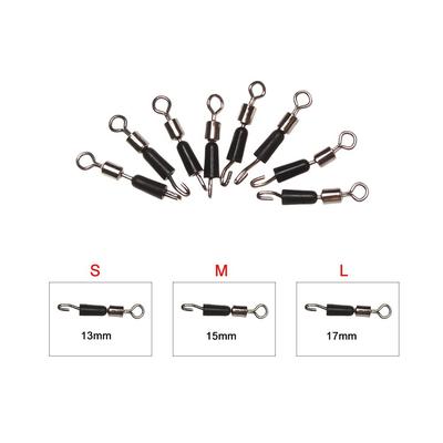High Quality Fast Link Durable Rolling Connector Line Clip  Fishing Swivels Snap 8 Word Ring