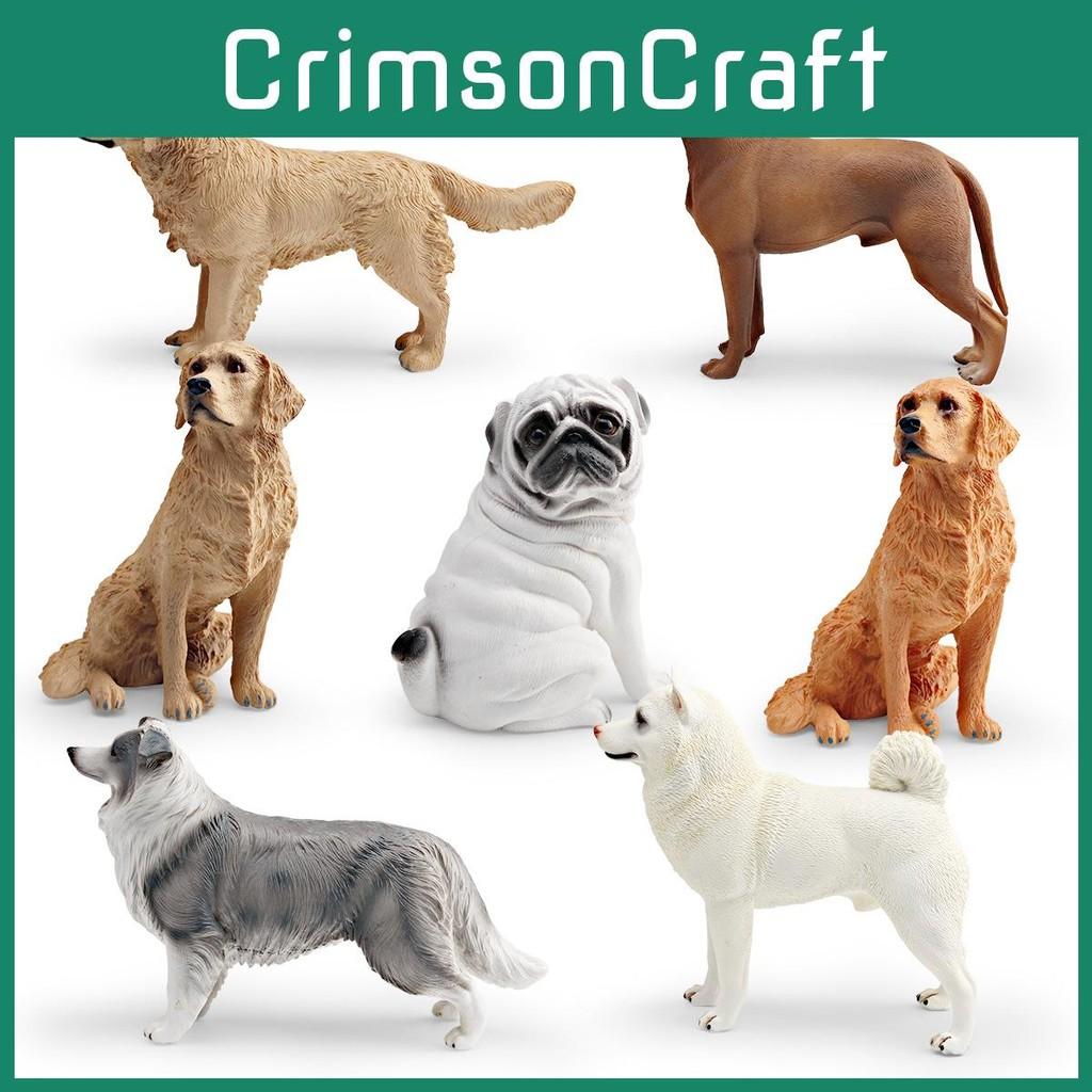 Inu Simulated Shiba Golden Retriever And Border Collie Pet Dog Ornament Model
