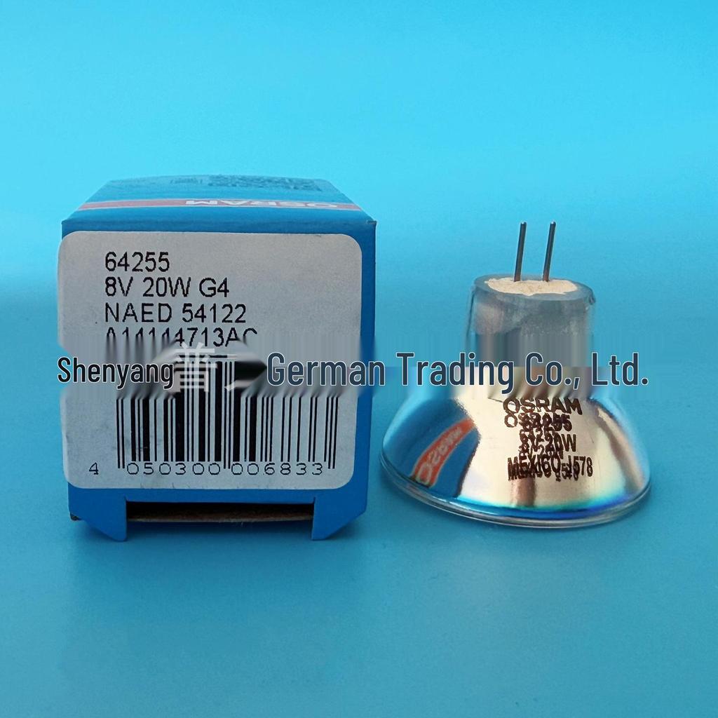 OSRAM 64255 8V 20W G4 MR11 Halogen Lamp for Surgical Microscope or ELISA Reader