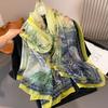Small Flower Full of Stars Print Women Elegant Chiffon Georgette Bandana Scarf Summer Beach Sunscreen Thin Hijab Shawl