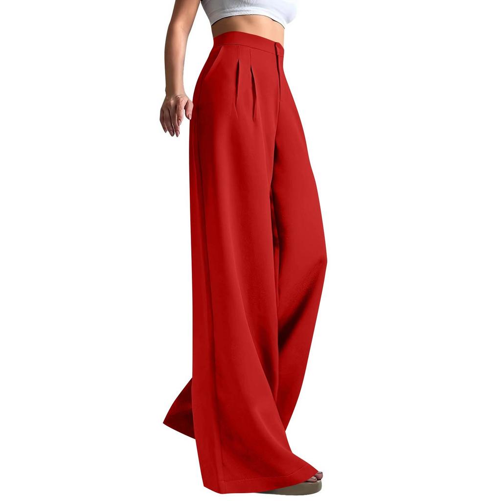 Work Pants Women Business Casual High Waisted Wide Leg Trousers Dressy Work Outfits