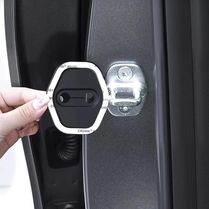 For Geely Galaxy A7 Door Lock Cover Silicone Pad Door Lock Protective Cover Interior Supplies Modification Accessories