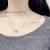 925 Sterling Silver Acacia Bean Necklace - Colorfast, High-End Summer Clavicle Chain, Perfect Valentine's Day Accessory.