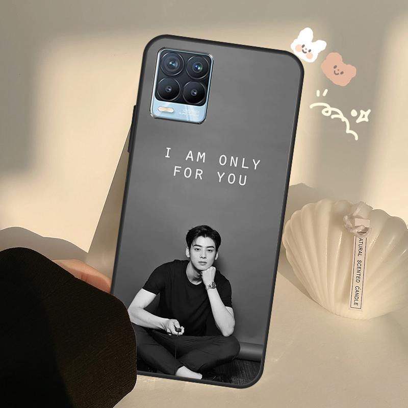 Cha Eun Woo Korean actor singer Case For Realme C63 C61 C55 C51 C53 C25 C65 C67 C71 C75 10 11 12 13 14 Pro Plus GT6 GT7 Pro