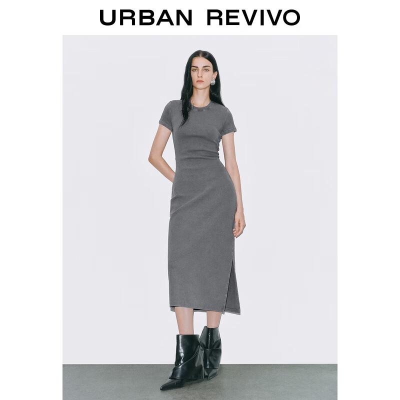 UR 2025 Autumn Cross Hollow Back Short Sleeve Dress UWJ750070