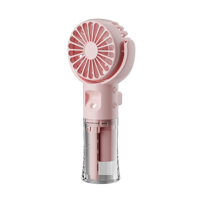Handheld Desk Misting Fan USB Rechargeable Portable Small Air Cooler Low Noise Cooling Spray Humidifier Fan for Home Office Dorm