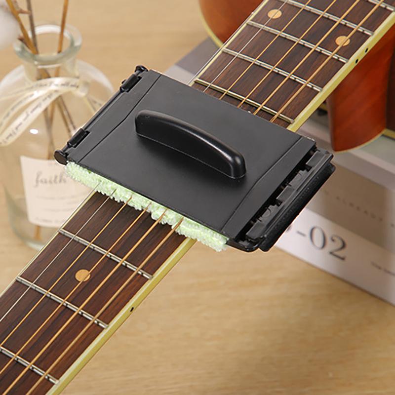 Gitarrensaitenreiniger Reinigungstuch für Griffbrett Werkzeug zur Wartung und Pflege von Violine, Bass, Ukulele, E-Gitarren
