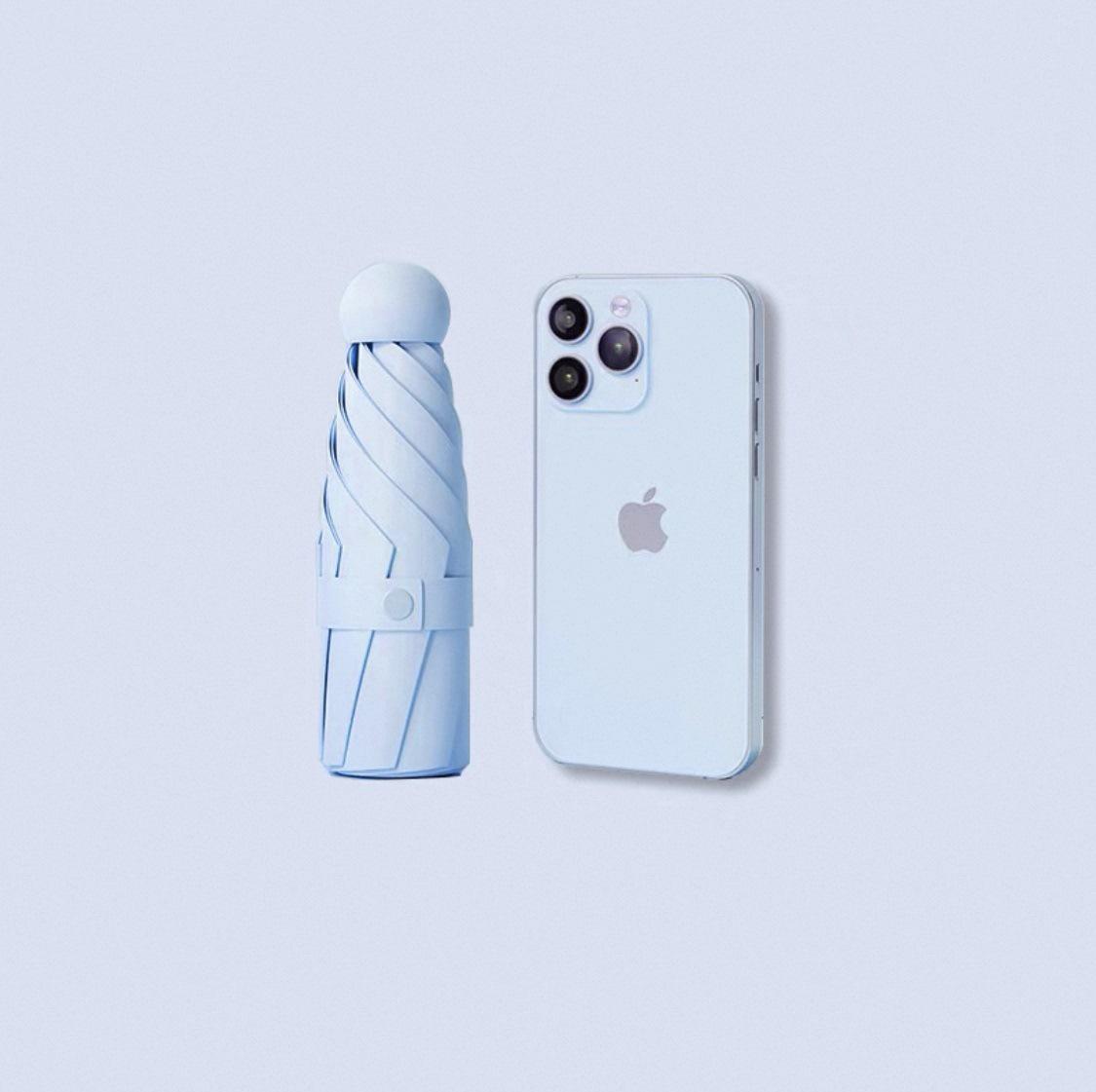 

Компактный 5-слойный портативный женский зонт - Защита от солнца и дождя, Устойчивый к УФ-излучению, Зонт двойного назначения