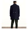 British Navy Style Woolen Coat - Autumn/Winter Mid-Length Men's Long-Sleeve, High-Quality Version