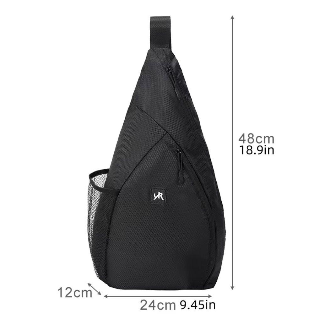 Side Pocket Badminton Racket Bag Large Capacity Tennis Should Bag Sports Sling Bag Outdoor Sport