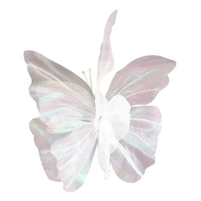 Große 3D-Schmetterlingsdekoration 50 cm Großes Hohl Design Simulationsschmetterling Romantischer Stil Dreidimensional
