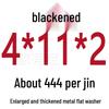 Round Blackened Thickened Metal Washer (M4-M16)