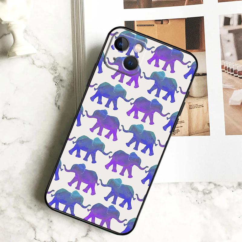 Baby Elephant Phone Case For iPhone 17 16 15 14 13 12 11 Pro Max Plus 12 13 Mini 16e 17 Air Cover Coque