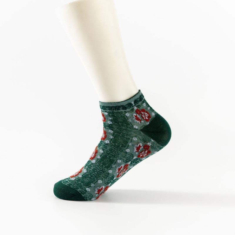 

10 Pairs Retro Court-style Socks, Women s Short Socks, Women s Spring and Summer Short Tubes, Boat Socks, Spring and Summer Cotton Socks 10 pairs зелений