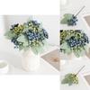 Artificial Blueberry And Green Faux Flower Arrangement For Home Decor And Wedding Centerpieces