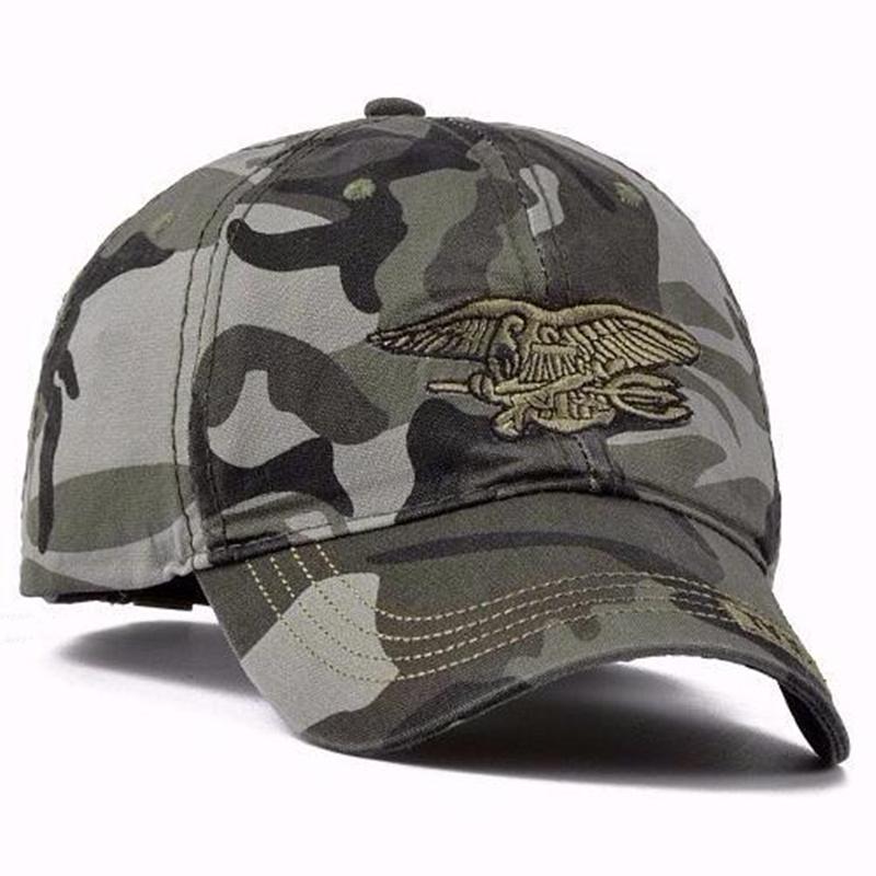 Outdoor Casual Snapback Caps Sommer Herren Navy Seal Camouflage Baumwolle Canvas Baseball Cap Sonnenhut