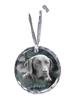 Labrador Retriever - Crystal Bauble with a Photo, Dog Photo In Crystal, Personalized Christmas Tree Ornament by Brand