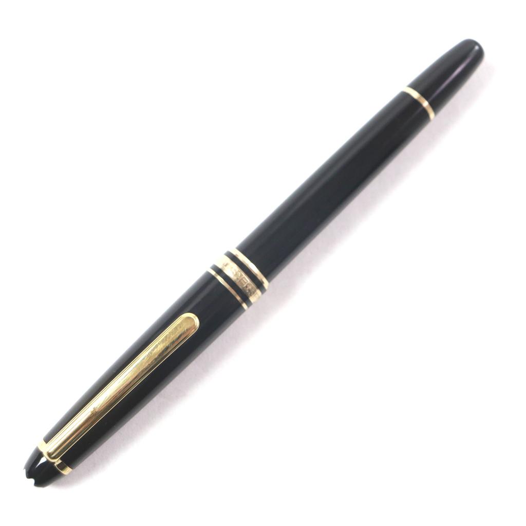 Very Good MONTBLANC Fountain Pen Meisterstück Classic White Star Black 14K Mens Used