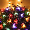 Colorful Outdoor Solar LED Bee String Lights - Waterproof Garland for Festivals & Lawn Decor