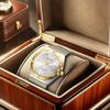 A Men's Diamond Bar Luminous Calendar Design and Cool Business Style Fully Automatic Mechanical Watch