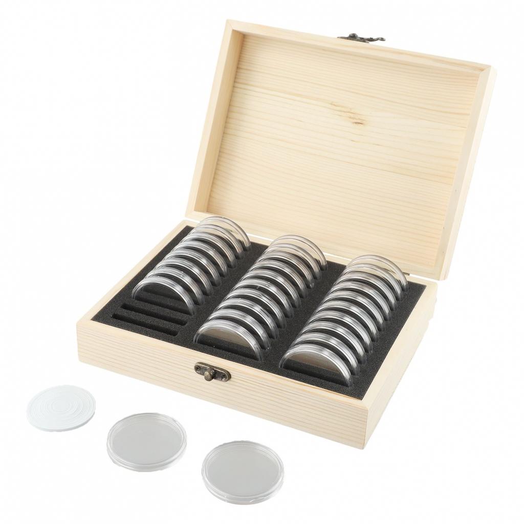 30/50/100pcs Coin Storage Box Antioxidative Collection Case Commemorative Coin