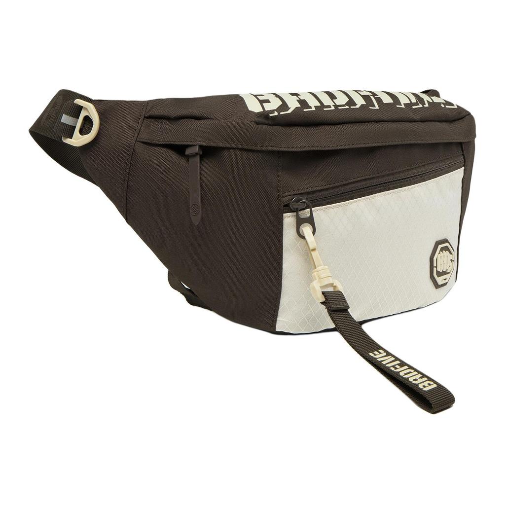 New LiNing Polyester Sling Bag Unisex Slate Umber & Rock White & Gray ABDU281-2