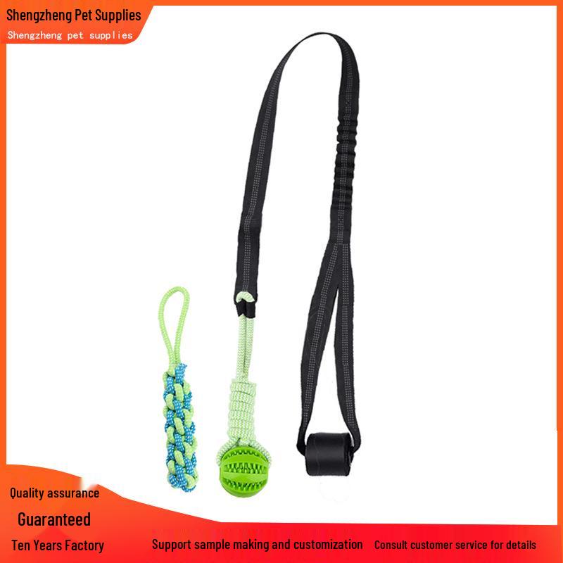 Interactive Dog Teething Toy: Tug-of-War Rope with Bite Ball and Night Light, for Indoor or Outdoor Play