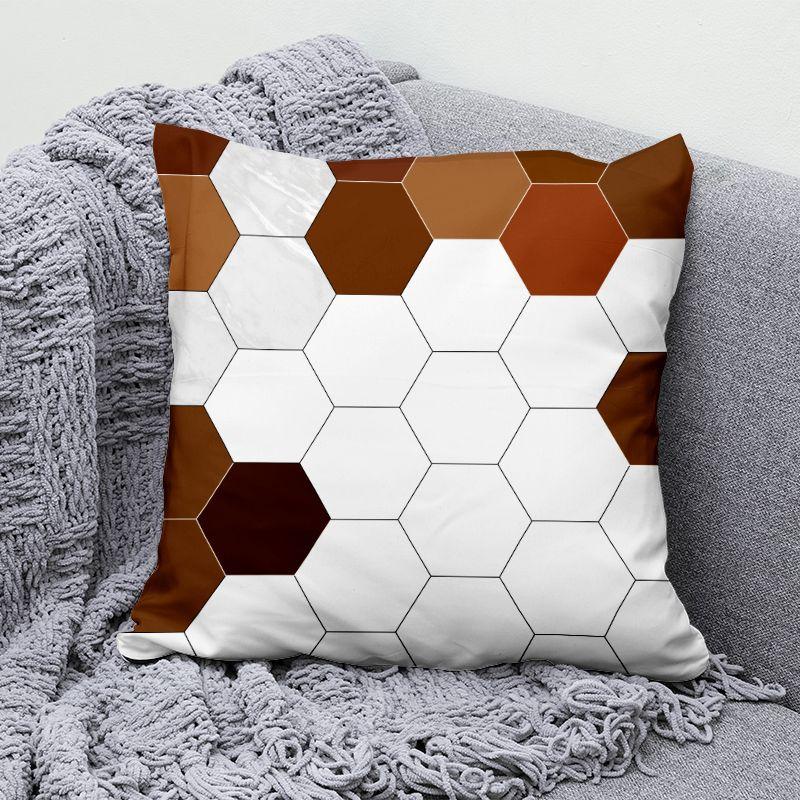 Green Simple Pillow Black and White Geometric Living Room Sofa Office Seat Cushion Cushion