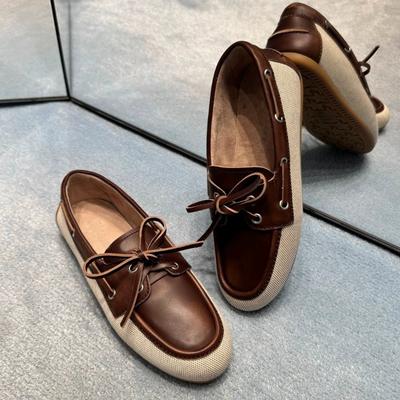New Polished Retro Old Flat-bottomed Lace-up Fashionable Versatile Casual Bow Thin Strap Single Shoes