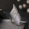 Retro Wing Adjustable Open Ring Punk Gothic Edgy  Ring for Men Women Unisex Gift Vintage Accessories Valentine Statement