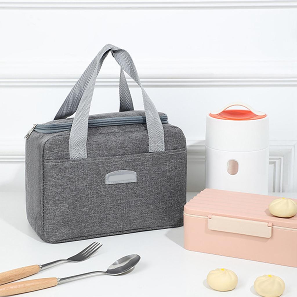 Insulated Lunch Bag Waterproof Large Capacity Sturdy Handle Food Lunch Container for Office Picnic