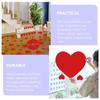 BESTonZON Wall Glass Perfect for Interior Atmosphere Photo Set of 12 Stickers, Heart-Shaped Stickers, Red, Removable, Cute, Valentine's Day, Weddings,