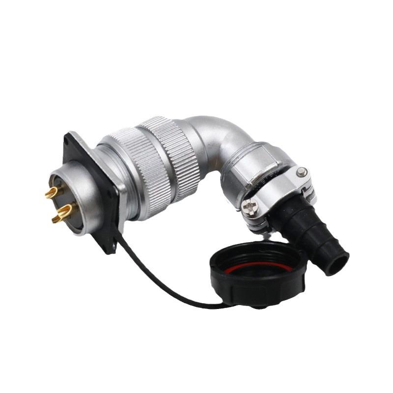 Weipu Waterproof 12-Pin 90° Aviation Power Connector Socket