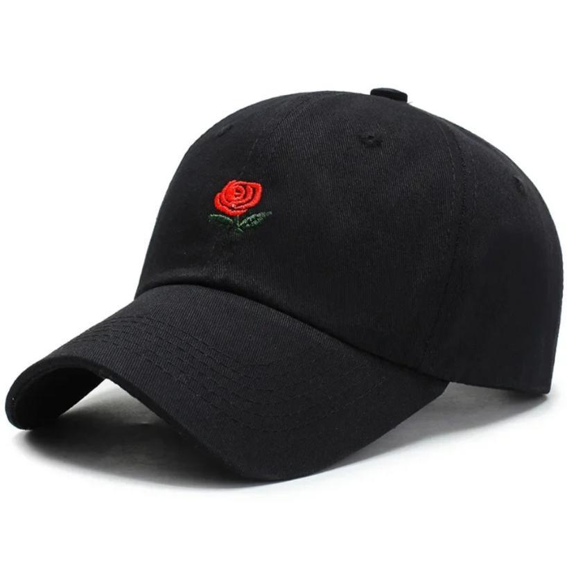 1 Pcs New Rose Baseball Hats For Men And Women Spring And Summer Outdoor Sunscreen Embroidered Duck Tongue Hats Casual Sun Hats