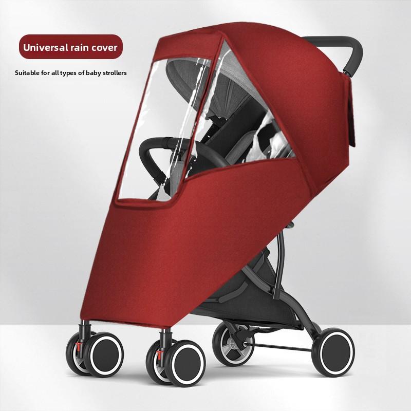 Universal Baby Stroller Rain Cover Children's Stroller Windshield Baby Stroller Umbrella Stroller Rain Cover Stroller Protective Cover Raincoat