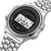 Montre Sportive Numérique Homme Multifonction LED Électronique Montres-bracelets pour Hommes Femmes Horloge Rétro Montres à Bracelet en Acier Reloj Hombre