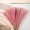 3pcs-Artificial Pampas Grass Simulation Feather Wedding Props Reed Hair Boho Home Decoration
