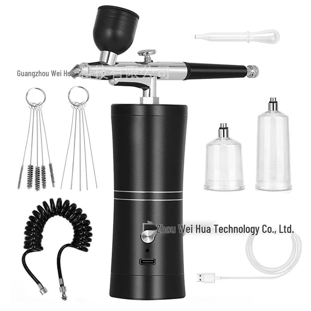 Portable Oxygen Injector Facial & Nail Art Airbrush for Hydration and Essence Spray