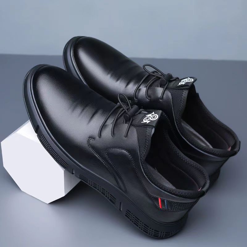 Men's Leather Shoes 2025 New Casual Shoes, Soft Soled Men's Business Leather Shoes, Breathable and Lightweight Leather Shoes