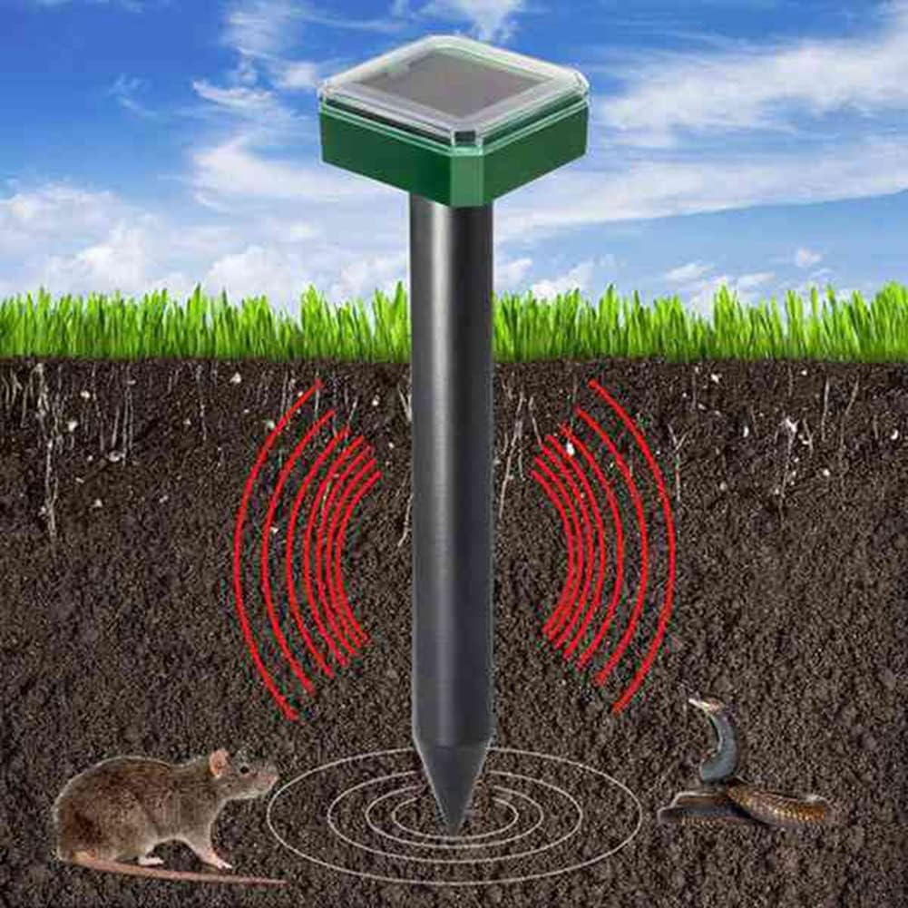 4 Pack Solar Powered Ultrasonic Snake Repeller  Electronic Pest Repeller for Snake   Mosquito  Waterproof Outdoor Deterrent for Garden Yard Farm