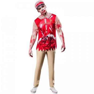 Bristol Novelty Mens Zombie Burger Worker Costume