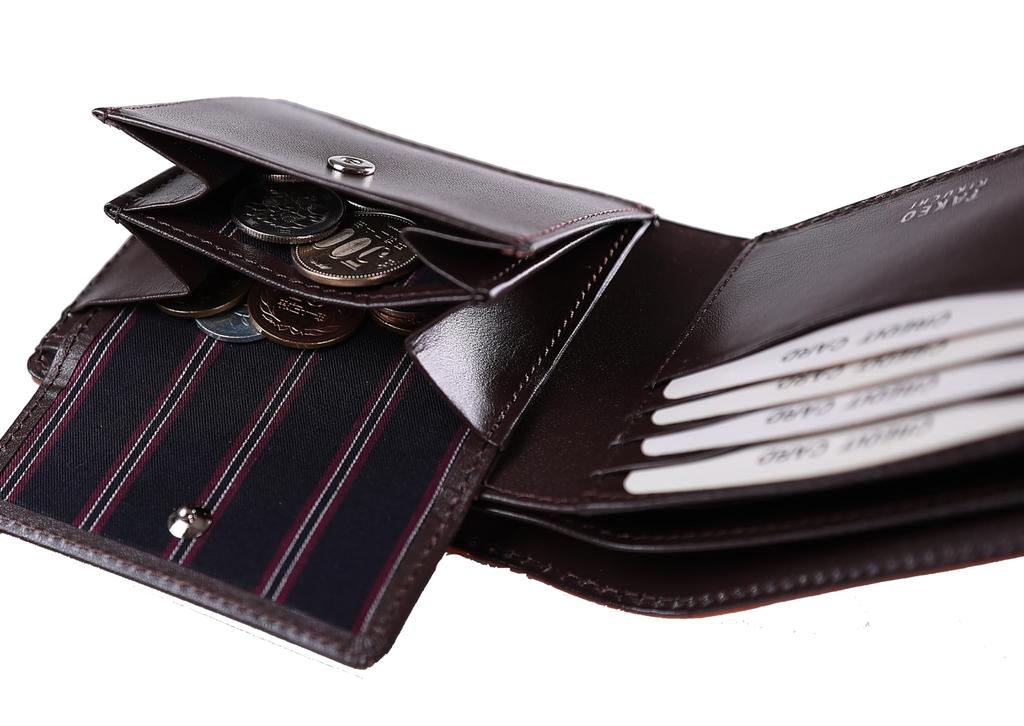 Takeo Kikuchi Bifold Genuine Leather Wallet 3071 Hand Leather Men's (Black)