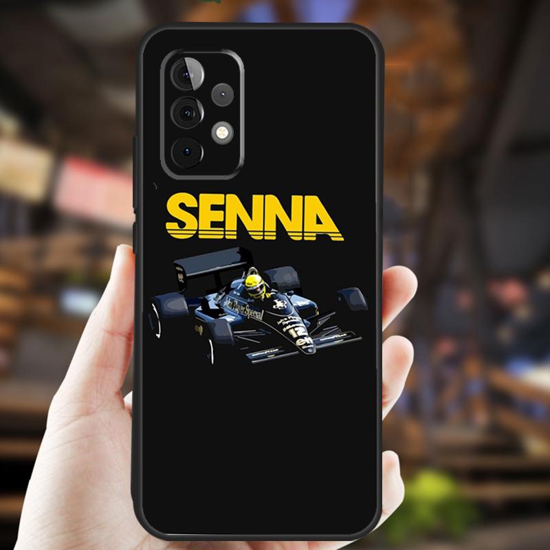 Racing Ayrton Senna Case For Samsung Galaxy A26 A54 A14 A36 A16 A33 A56 A15 A55 A53 A35 A22 A32 A52 A34 A05 A06