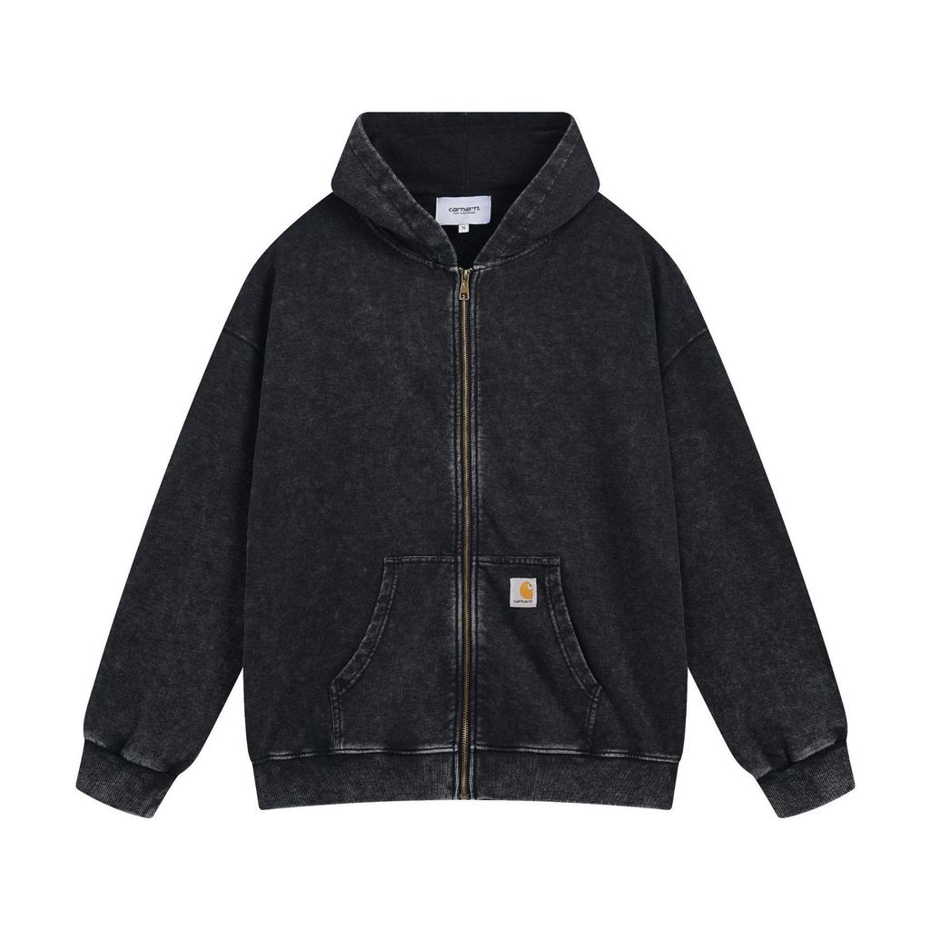 Carhartt Unisex Kapuzen-Reißverschluss-Sweatshirt mit gesticktem Logo - Herbst/Winter Trend Edition