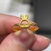 Women's Cute Golden Rabbit Ring - Niche Design, Sweet & Openable