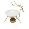 Ceramic Tealight Candle Holder Wax Melt Warmer Deer Shape Iron Home Decoration Vintage Essential Oil